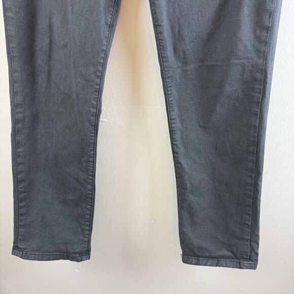 Marine Layer Pants Men MEDIUM Saturday Slim Straight Twill Drawstring Wash Black - Picture 3 of 12